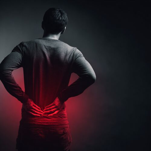 ból pleców tuż nad pośladkami